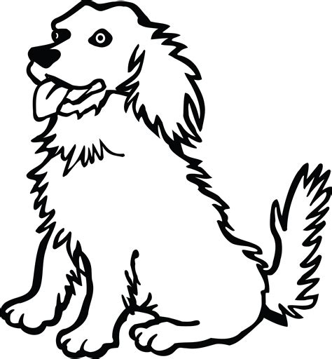 clipart black and white dog|dog illustration black and white.